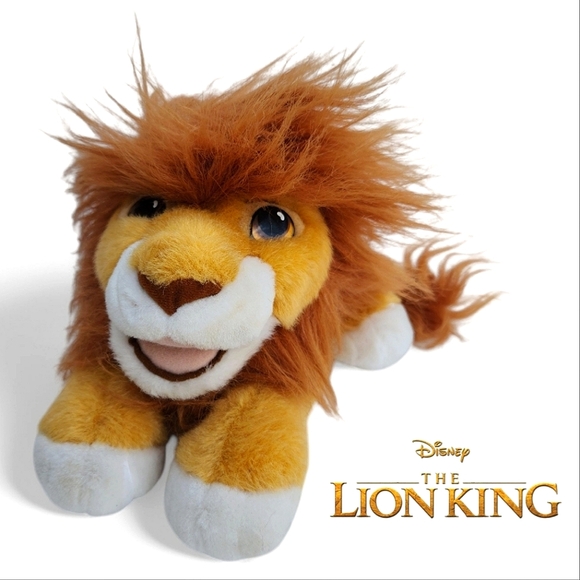 Disney Other - Original Lion King Adult Simba Roaring Plush Puppet VTG